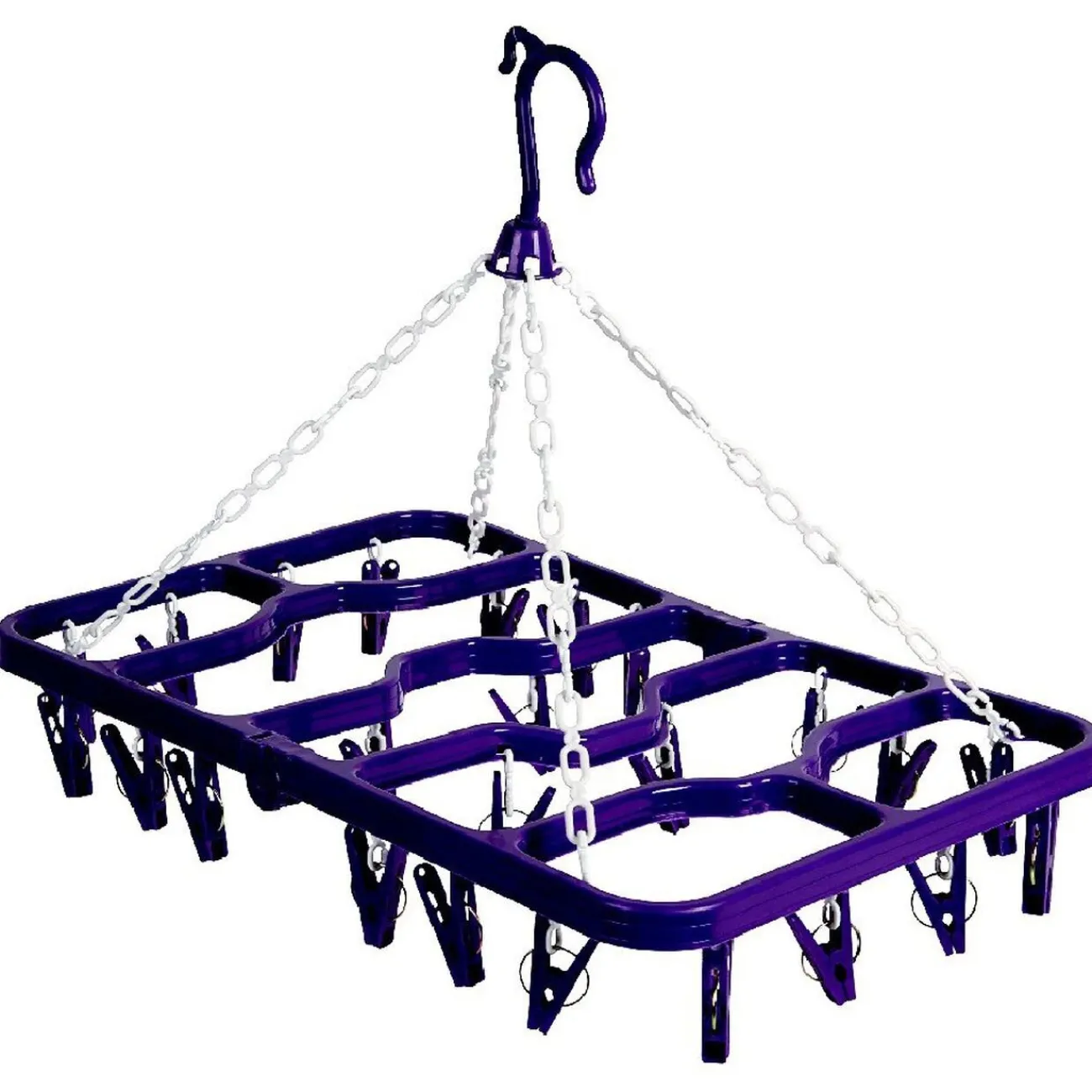 Gifi Entretien Du Linge|Étendoir séchoir à linge 24 pinces violet