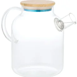 Gifi Théière en verre et bambou 1,6L