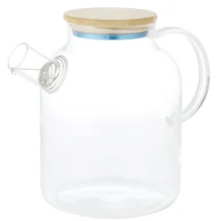 Gifi Théière en verre et bambou 1,6L