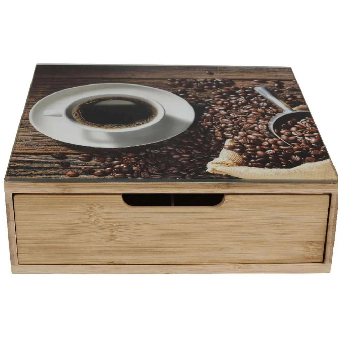 Gifi Tiroir à dosettes design graines de café