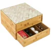 Gifi Tiroir à dosettes et capsules 2 niveaux bambou