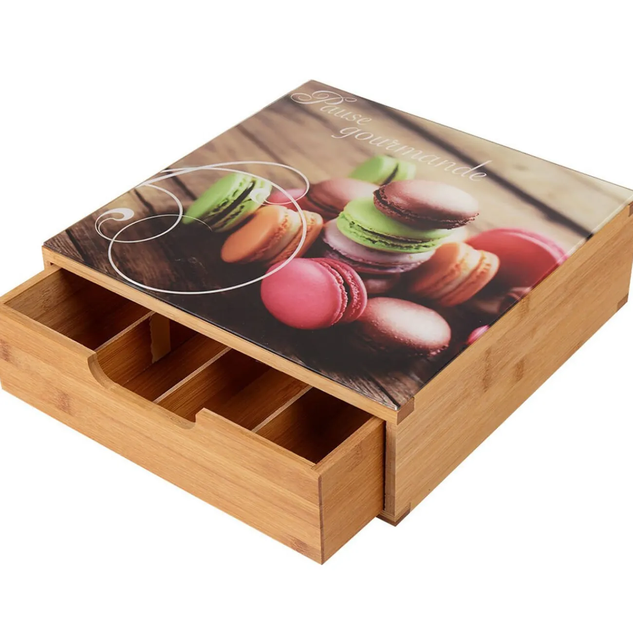 Gifi Tiroir à dosettes motifs macarons