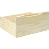 Gifi Rangement|Tiroir Box Cube pin naturel