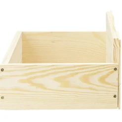 Gifi Rangement|Tiroir Box Cube pin naturel