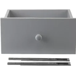 Gifi Rangement|Tiroir pour étagère cube bois gris