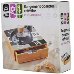 Gifi Tiroir toutes dosettes gris blanc et naturel