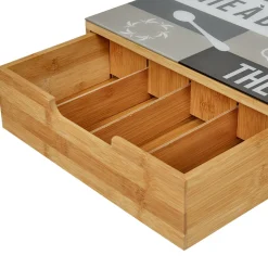 Gifi Tiroir toutes dosettes gris blanc et naturel