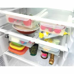 Gifi Tiroirs transparents encastrables pour réfrigérateur x4