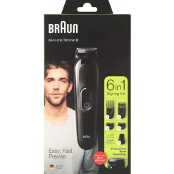 Gifi Beauté^Tondeuse à barbe MGK3221 Braun 6 en 1 sans fil 13 longueurs de coupe