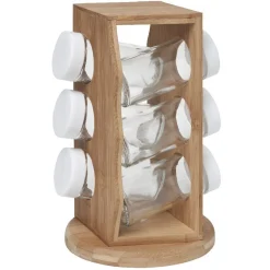 Gifi Tour à épices bambou avec pots