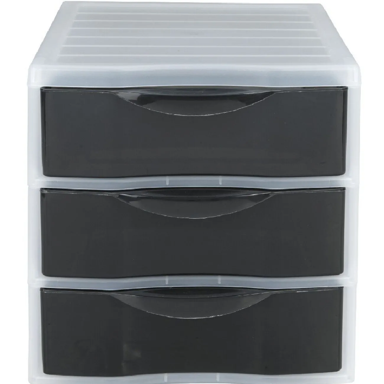 Gifi Rangement|Tour 3 tiroirs A4 noir et blanc