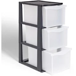 Gifi Rangement|Tour 3 tiroirs 26,8xH63x37cm