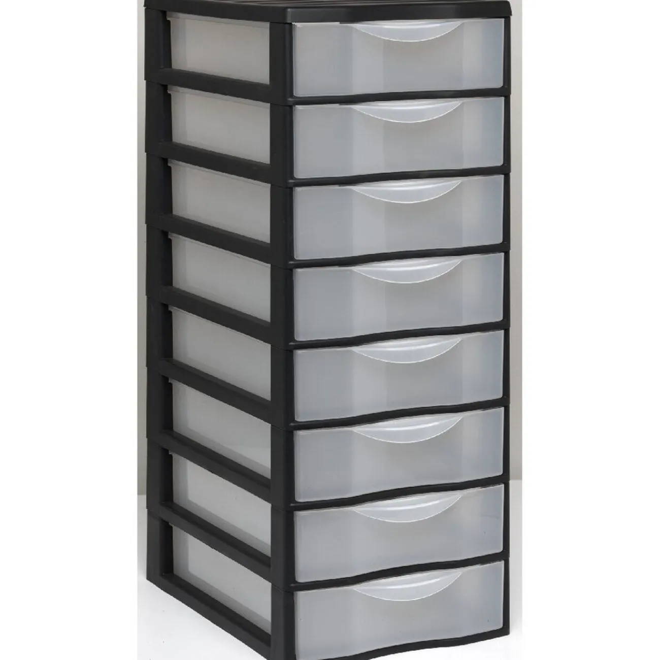 Gifi Rangement|Tour de rangement 8 tiroirs A4 noir