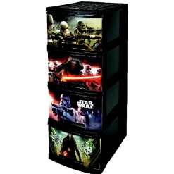 Gifi Rangement|Tour de rangement 4 tiroirs A4 Star Wars