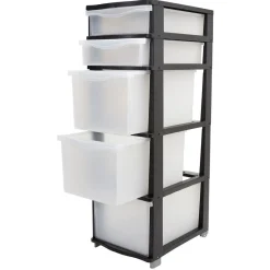 Gifi Rangement|Tour de rangement 5 tiroirs L37xl26,8xH81,5cm