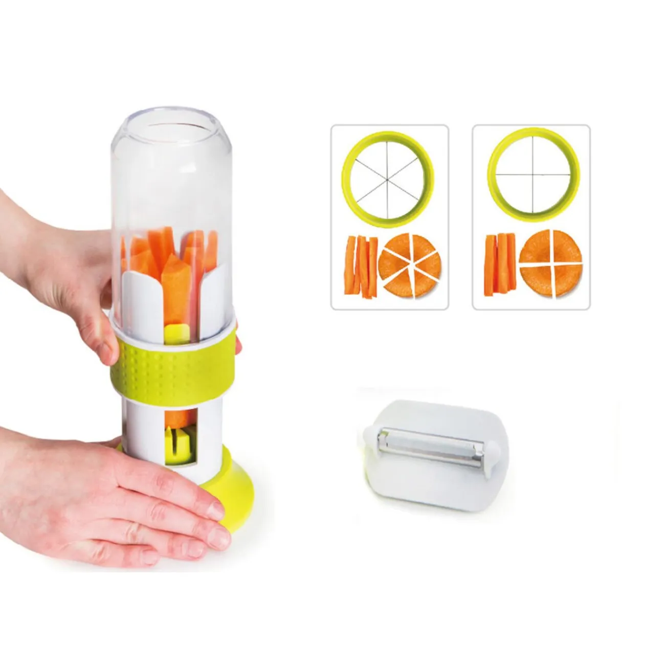 Gifi Tranche légume vertical Alcise vert et blanc