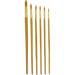 Gifi Beauté^Trousse avec pinceau doré en bois x12