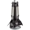 Gifi Ustensiles de cuisine x5 avec support noi et gris