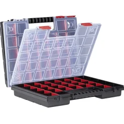 Gifi Rangement|Valisette double de bricolage à compartiments