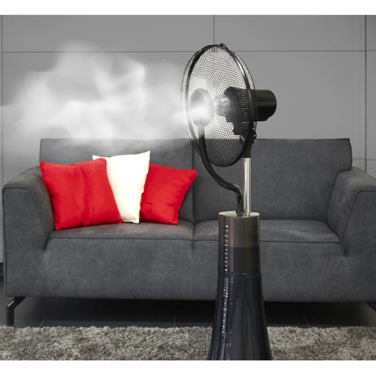 Gifi Ventilateur^Ventilateur brumisateur d'intérieur noir