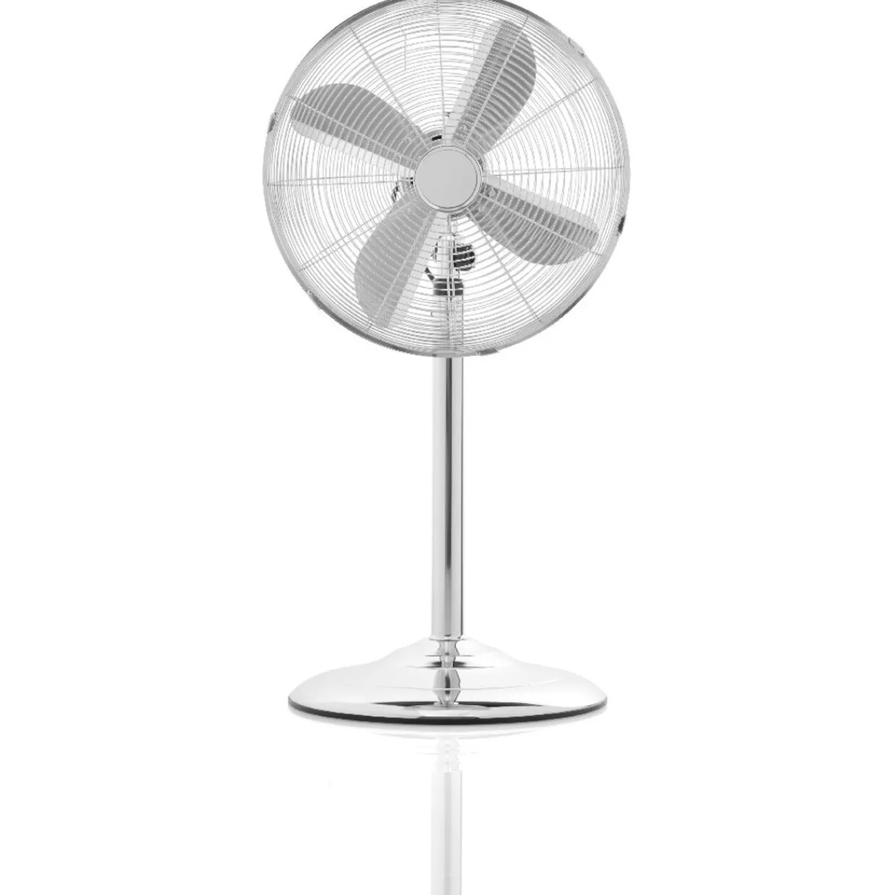 Gifi Ventilateur^Ventilateur sur pied gris chromé Homday 40 cm