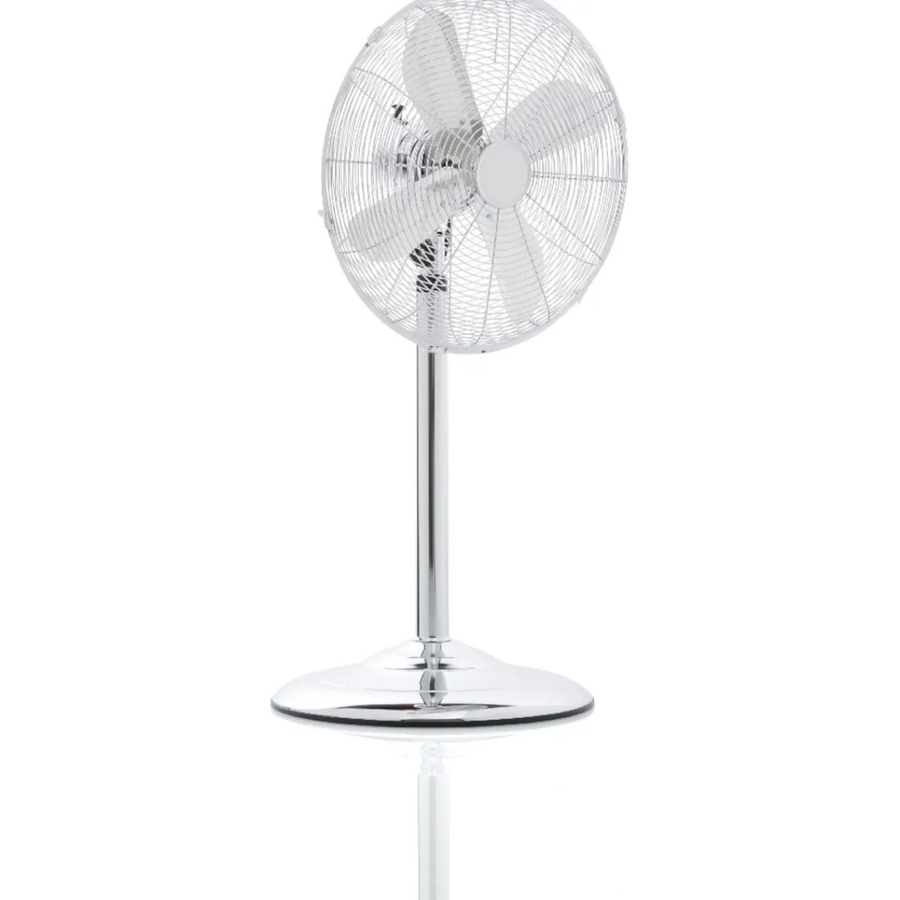 Gifi Ventilateur^Ventilateur sur pied gris chromé Homday 40 cm