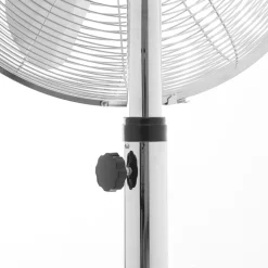 Gifi Ventilateur^Ventilateur sur pied gris chromé Homday 40 cm