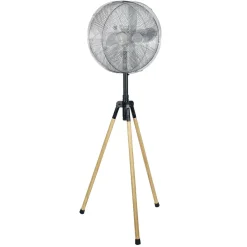 Gifi Ventilateur^Ventilateur trépied effet bois Homday