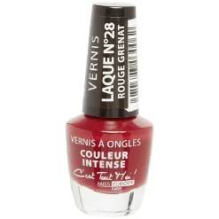 Gifi Beauté^Vernis à ongles laqué rouge grenat n°28