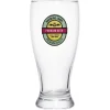 Gifi Verre à bière transparent inscription Premium Beer 56,5cl - Ø9,5xH20cm