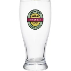 Gifi Verre à bière transparent inscription Premium Beer 56,5cl - Ø9,5xH20cm