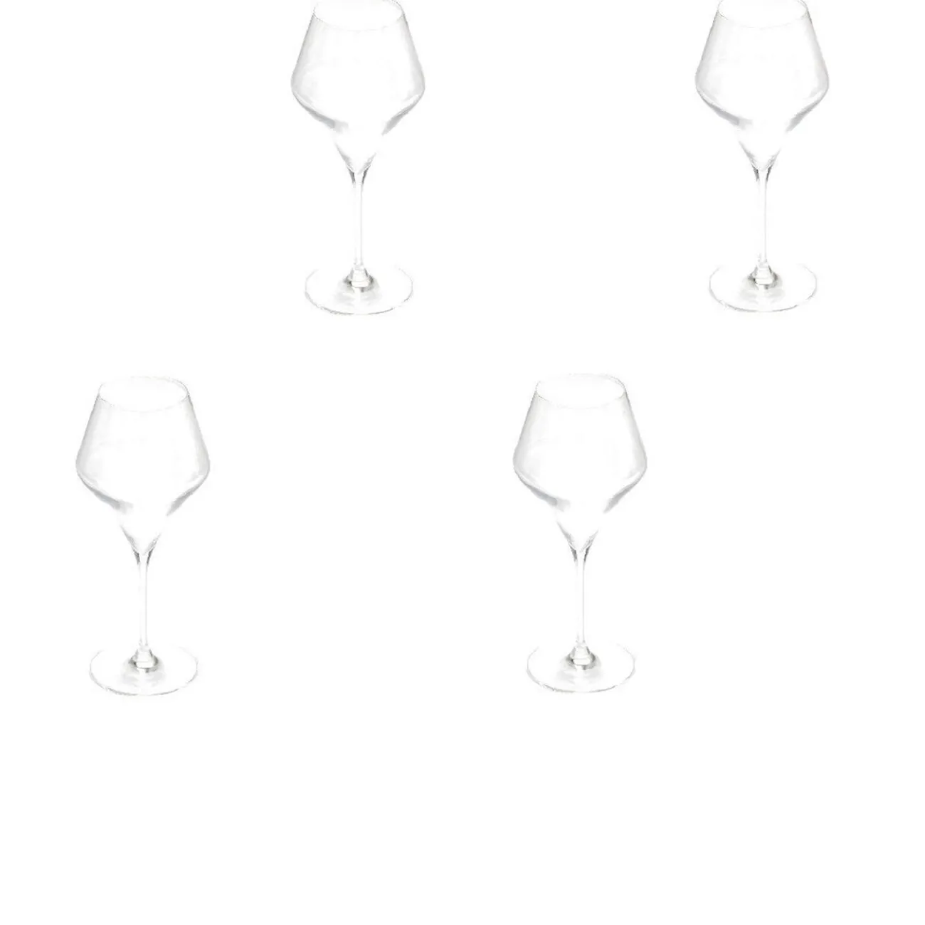 Gifi Verre à eau cristallin 38 cl x4