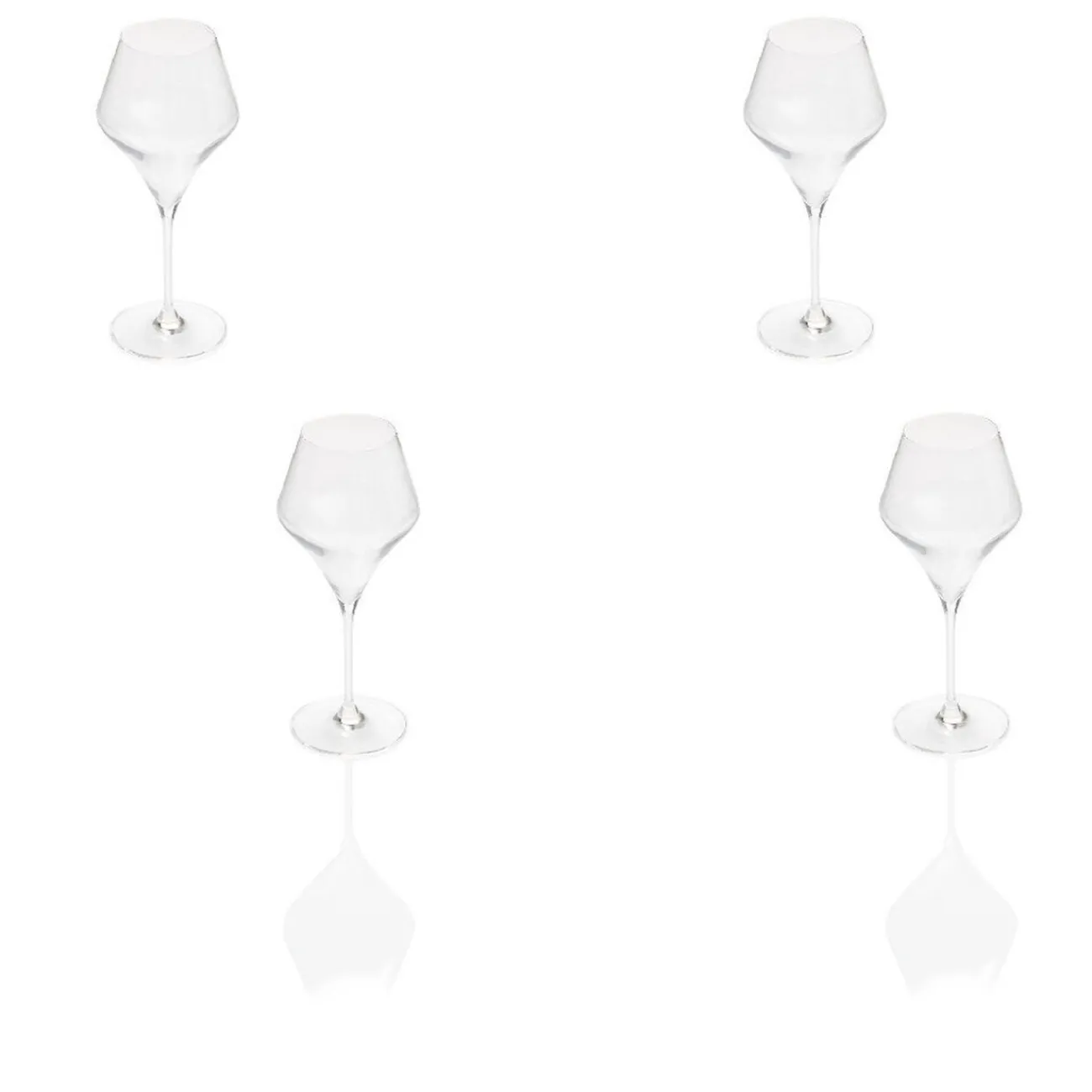 Gifi Verre à eau cristallin 38 cl x4