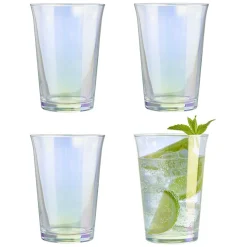 Gifi Verre à eau irisé transparent 29cl x4