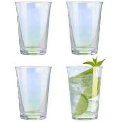 Gifi Verre à eau irisé transparent 29cl x4