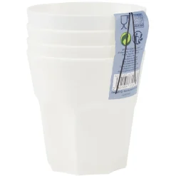 Gifi Verre à facette en plastique x4