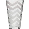 Gifi Verre à orangeade design géométrique chevron blanc