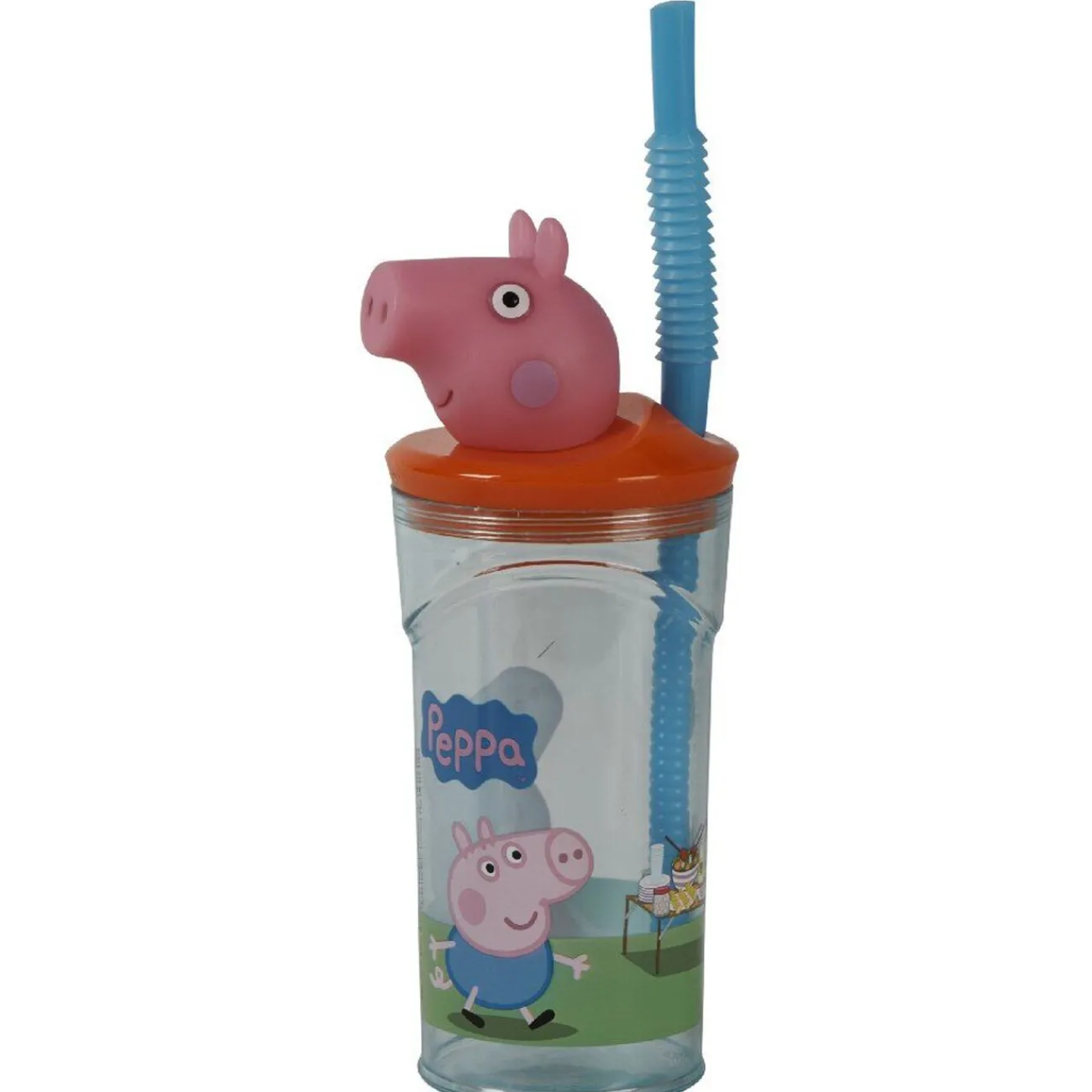 Gifi Verre à paille figurine Peppa Pig