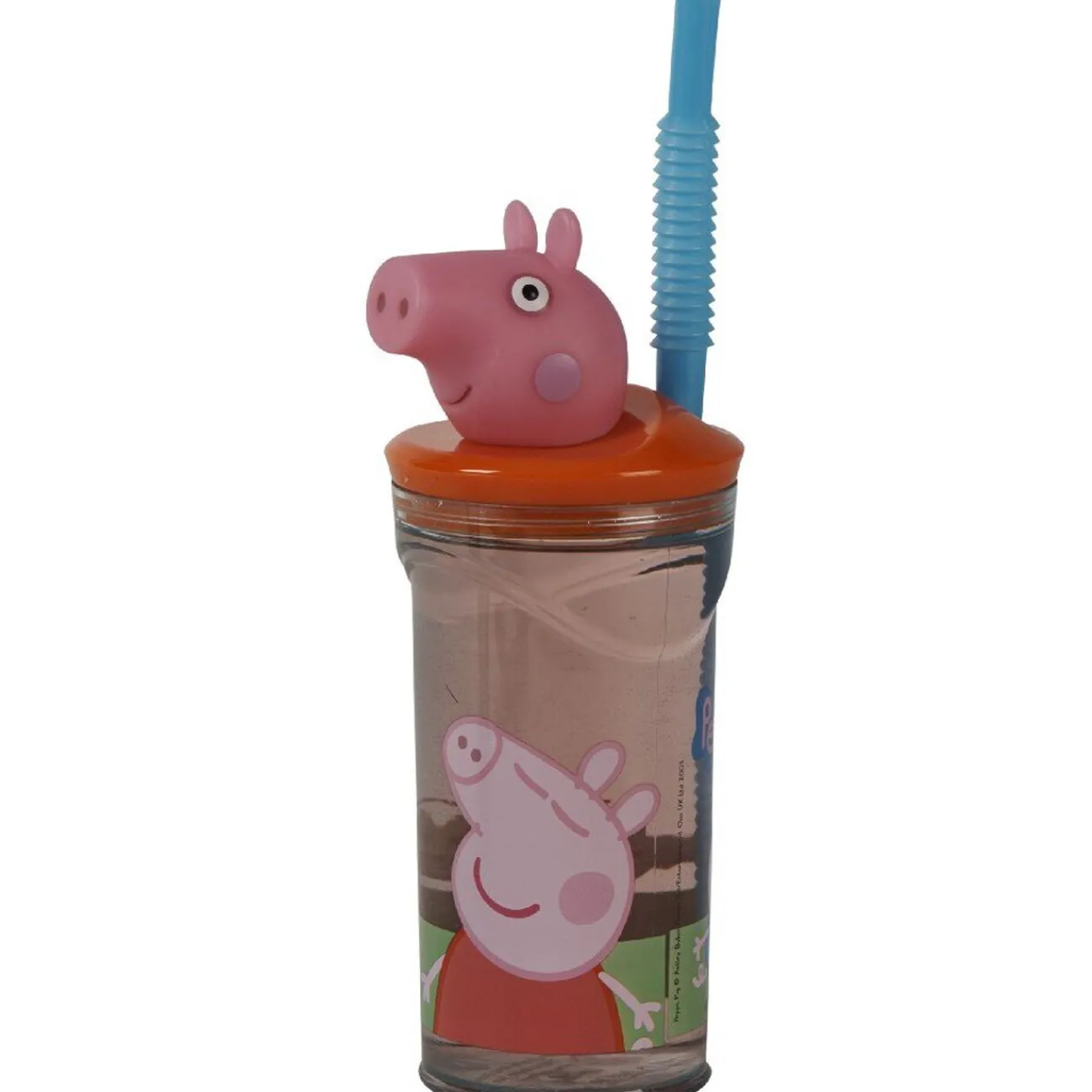 Gifi Verre à paille figurine Peppa Pig