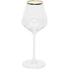 Gifi Verre à pied avec liseré doré 38 cl x4