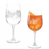 Gifi Verre à pied décor apéritif 50 cl x2