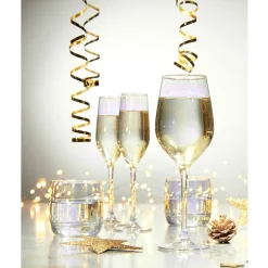 Gifi Verre à pied Kira doré 35cL x4