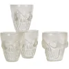 Gifi Verre à shooter tête de mort phosphorescent x4