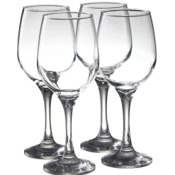 Gifi Verre à vin à pied en verre x 4