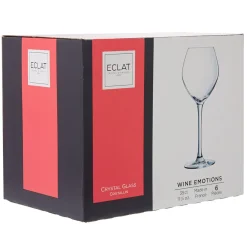 Gifi Verre à vin blanc pied cristallin Wine Emotion 35 cl x6
