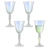 Gifi Verre à vin irisé transparent 27cl x4