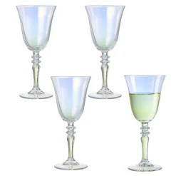 Gifi Verre à vin irisé transparent 27cl x4