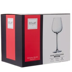 Gifi Verre à vin rouge pied cristallin Wine Emotion 35 cl x6