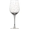 Gifi Verre à vin transparent motif pois
