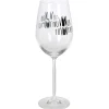 Gifi Verre à vin XL sur pied inscription Tu vin ou tu vin pas ? 75 cl